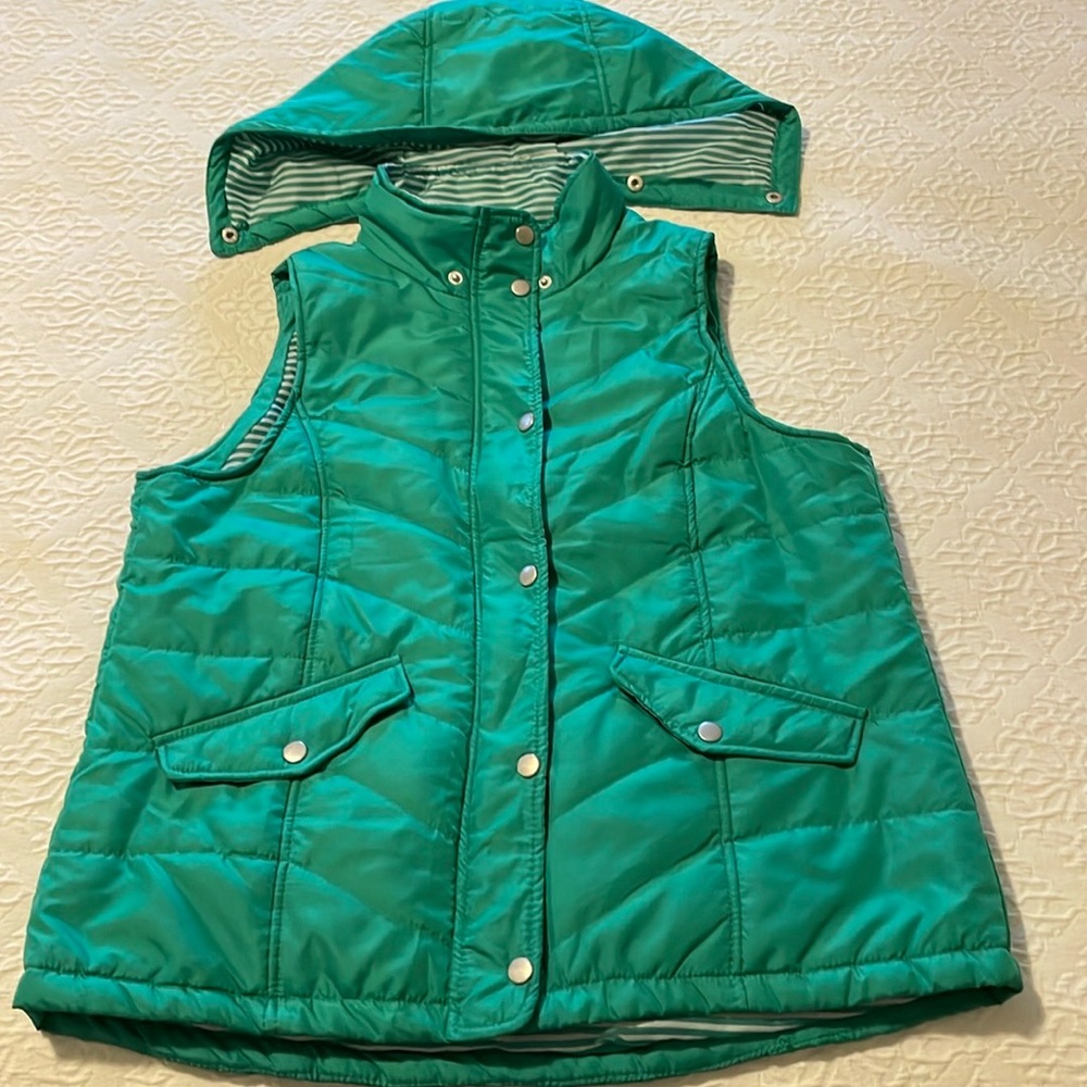 New Directions Green Puffer Vest
